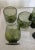 Vintage Mid-Century Modern Olive Green Lowball & Shot Glasses-A Set For Sale In Palm Springs - Image 6 of 8