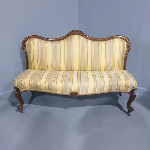 Antique Victorian Sofa, 1880s For Sale - Image 3 of 12
