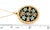 Blue Mid 20th Century Gucci Bloom Enamel 18k Yellow Gold Floral Medallion Pendant Necklace 31" For Sale - Image 8 of 8