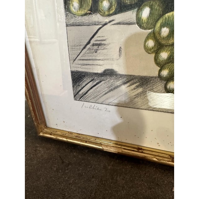 Gregorio Sciltian, Fruit, 1970, Color Lithograph, Framed For Sale - Image 6 of 8