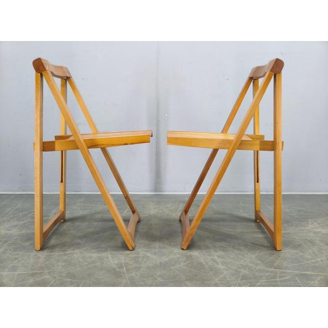 Trieste Folding Chairs by Aldo Jacober for Alberto Bazzani, 1960s, Set of 4 For Sale - Image 11 of 18
