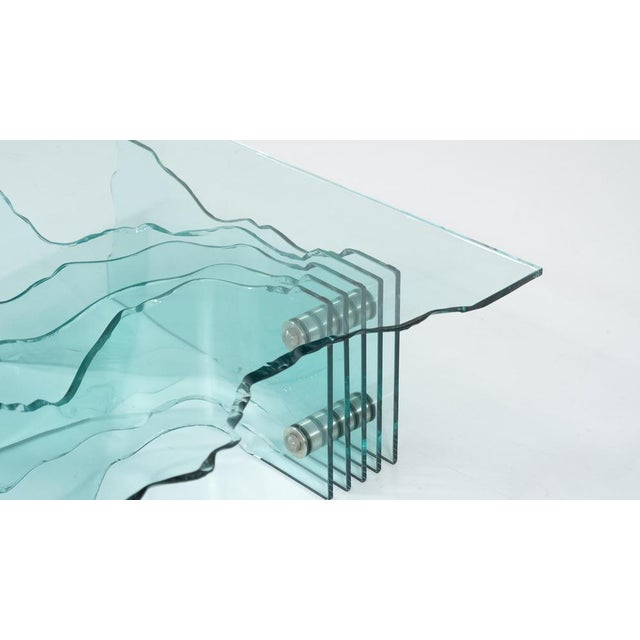 Glass Shell Coffee Table by Danny Lane for Fiam, 1980s For Sale - Image 4 of 13