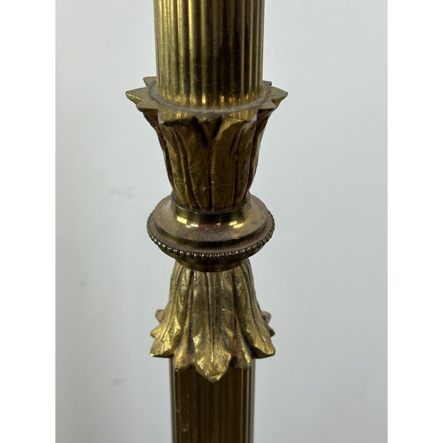 Halogen Floor Lamp in Gold-Plated Brass from Gault, 1980s For Sale - Image 4 of 10