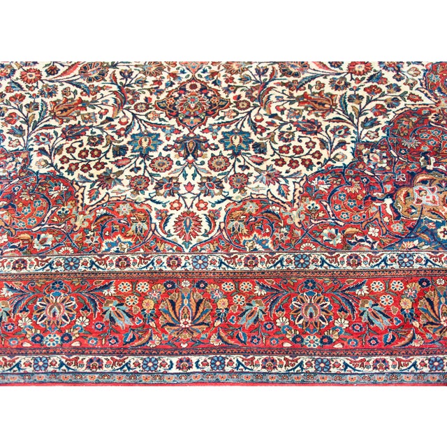 Early 20th Century Early 20th Century Persian Kashan Rug For Sale - Image 5 of 14