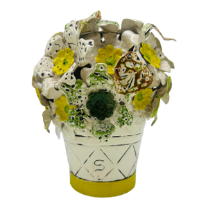 Vintage Metal Tole Flower Arrangement