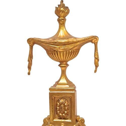 Pair Antique Gilt Empire Wall Candle Sconces For Sale - Image 4 of 6