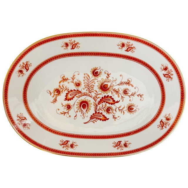 Antique Hutschenreuther Bavaria Dinner Service for 8 Rust Floral & Encrusted Gold – 28-Piece Set For Sale In San Diego - Image 6 of 16