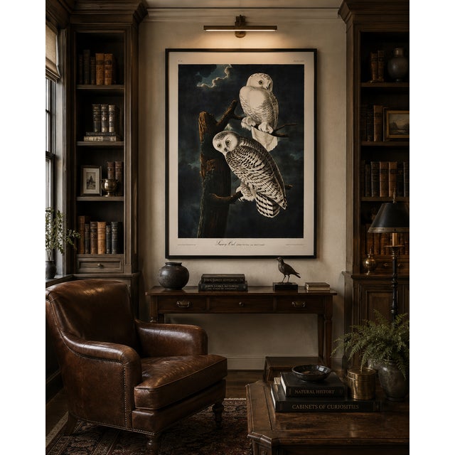 Snowy Owl, 1827 – John James Audubon Vintage Bird Art Print, 24" X 36" For Sale - Image 9 of 11
