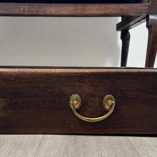Antique 18th Century English Georgian Oak Low Side Table For Sale - Image 11 of 12
