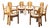 Postmodern Pine Dining Armchairs, Czech, 1970s, Set of 8 For Sale