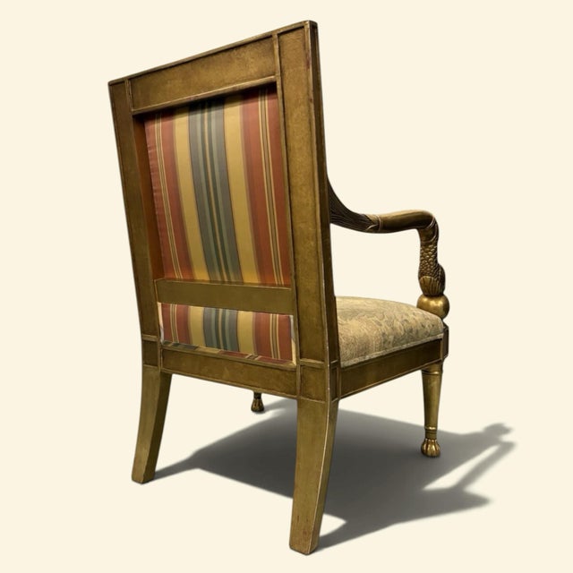 Rose Tarlow Rose Tarlow Dolphin Gilt Armchairs- A Set of 2 For Sale - Image 4 of 9