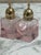 Shabby Chic Vintage Mikasa Pink Glass Salt & Pepper Shakers-a Pair For Sale - Image 3 of 9