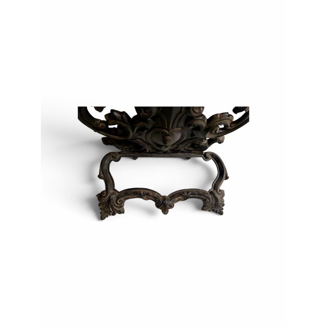 Vintage Cast Iron Hall Tree - Ornate Victorian Coat Rack For Sale In Boston - Image 6 of 10