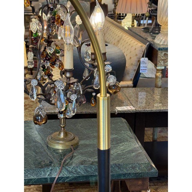 Crate & Barrel Arching Floor Lamp For Sale - Image 11 of 12