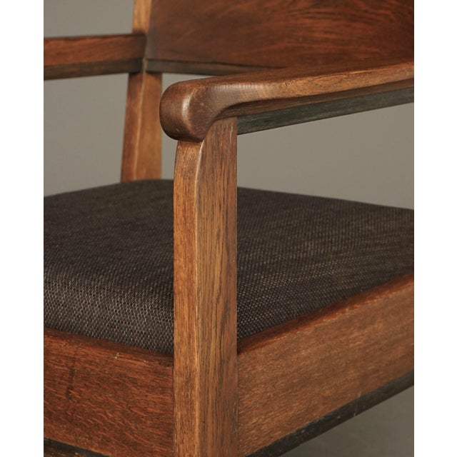 Low Art Deco Armchair by Hendrik Fels for L.O.V. Oosterbeek, 1930s For Sale - Image 9 of 18
