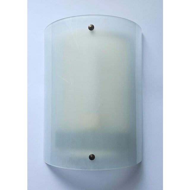 Large Mid-Century Glass Wall Lamp, 1970s For Sale - Image 4 of 17