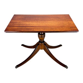 1950’s Mahogany Duncan Phyfe Style Side Table by Brandt Furniture For Sale