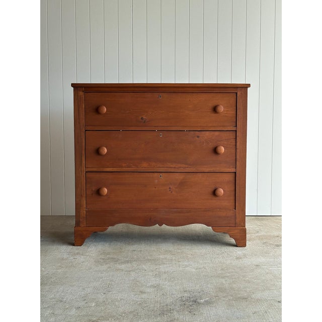 Traditional Late 19th Century Antique Pine Chest of Drawers For Sale - Image 3 of 18
