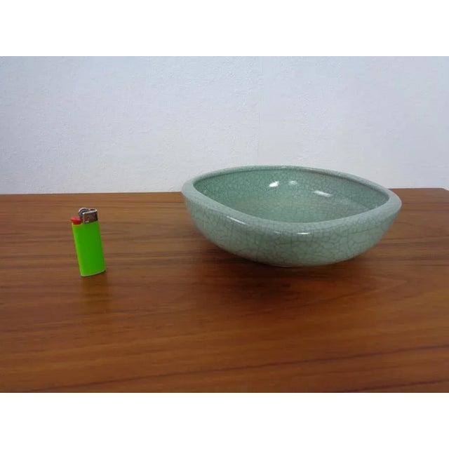 Craquele Glaze Ceramic 5749 Bowl by Friedgard Glatzle for Karlsruher Majolika, 1950s For Sale - Image 10 of 13