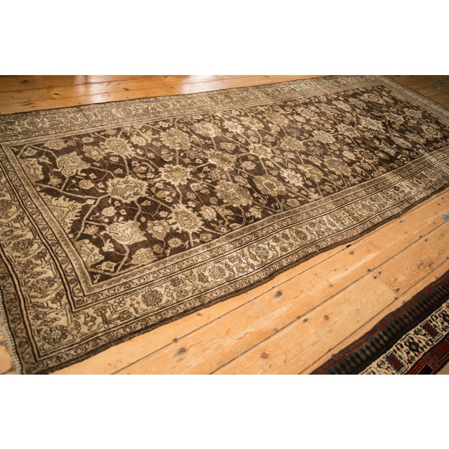Antique Distressed Bijar Rug Runner - 4'7" x 11' For Sale - Image 9 of 10