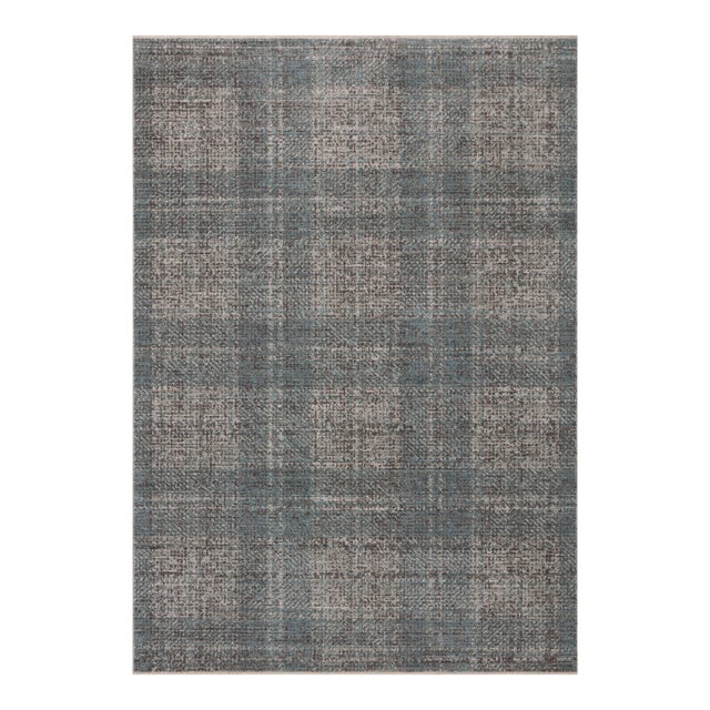 Angela Rose x Loloi Ember Denim / Charcoal 5'-3" x 7'-6" Area Rug For Sale