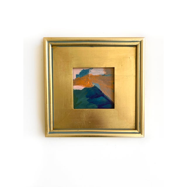 2020s "Mountain and Clearing" Set of 2 Framed Mini Paintings by Jessalin Beutler For Sale - Image 5 of 5