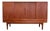 Danish Teak Credenza with Sliding Doors and Bar Area, 1960s For Sale