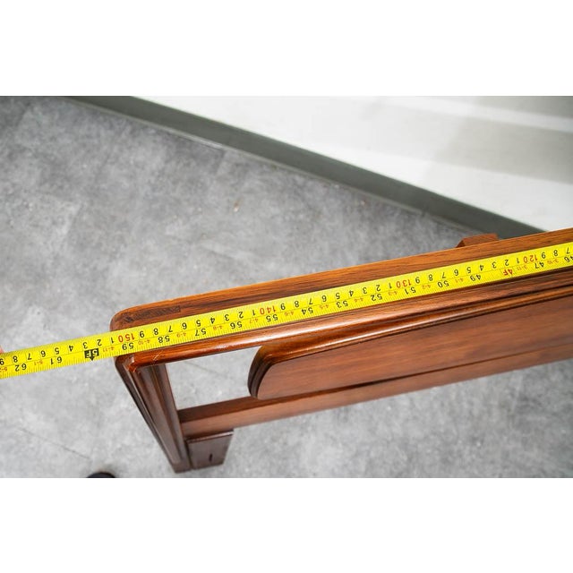 Mid Century Modern Headboard Queen Lane Rhythm Bed Frame Walnut MCM Danish Wood For Sale - Image 9 of 12