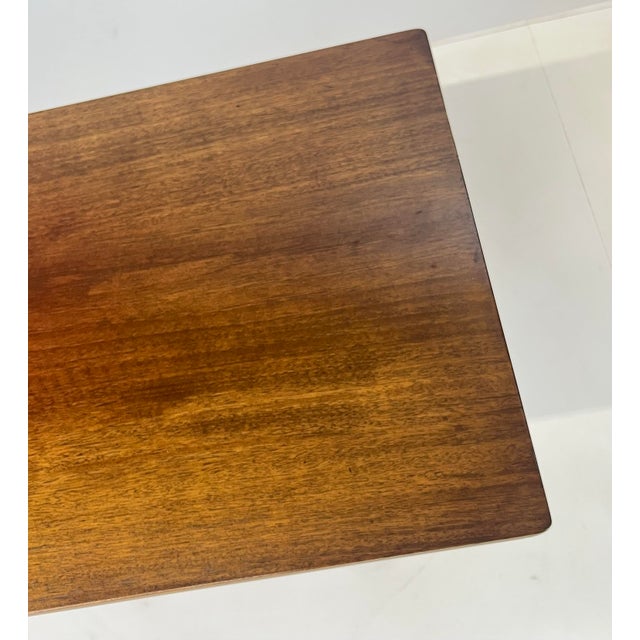 Mid 20th Century Kittinger Mahogany Pedestal Lamp Table (A 218) – Brass Lion Paw Feet For Sale - Image 9 of 13