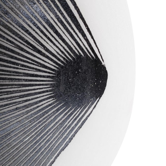 Oxman Hypnotic Short Glass Vase For Sale In Chicago - Image 6 of 11