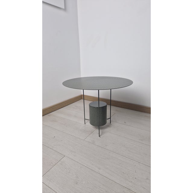 Model Panna Cotta Outdoor Coffee Table in Stainless Steel and Stone by Ron Gilad for Molteni For Sale - Image 12 of 12