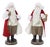 Flocked Santa Figurine with Toy Accents (Set of 2) For Sale
