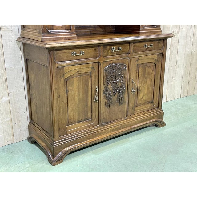 Art Nouveau Walnut Buffet For Sale - Image 16 of 18