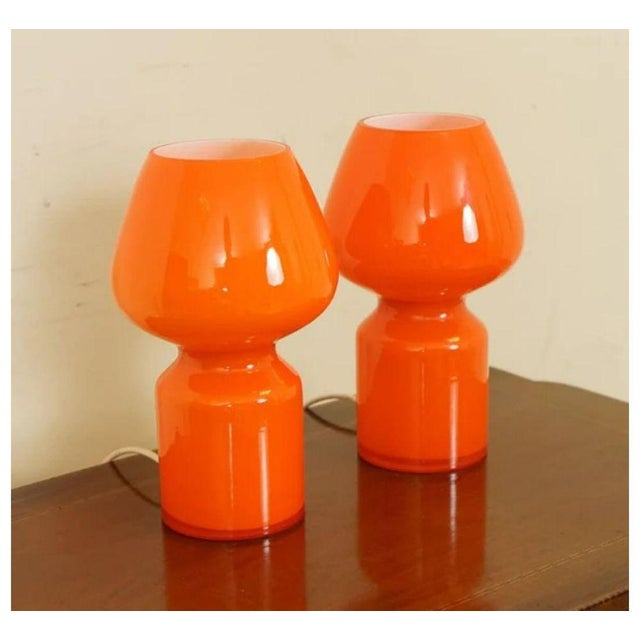 Vintage Table Lamps in the style of Massimo Vignelli, 1950s, Set of 2 For Sale - Image 3 of 9