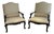 1990s Pair Custom French Bergere Chairs For Sale