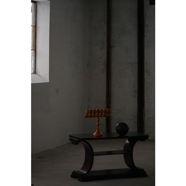 Danish Art Deco Wooden Side Table with Shelf, 1930s For Sale - Image 9 of 18