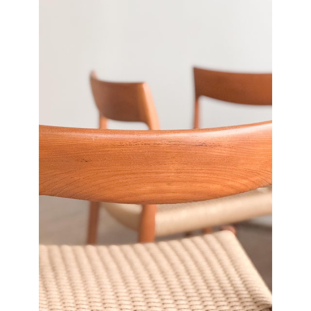 Mid-Century Danish Teak Dining Chairs # 77 by Niels O. Møller, J. L. Moller, Set of 4 For Sale - Image 13 of 14