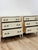 Vintage Pair of Chests French Provincial White 3 Drawer Cabriole Leg Nightstands For Sale - Image 16 of 18