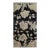 Rug & Kilim’s Chinese Art Deco Style Rug, Midnight Blue With Floral Patterns For Sale
