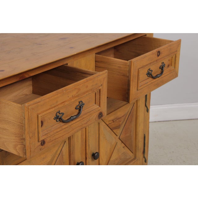 1990s Baker Milling Road Country French Distressed Server For Sale - Image 5 of 13