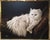 Isn't Cashmere gorgeous? And way, way, way larger than life at canvas size of 48 1/4" x 60 1/4". Gallery framed in brushed...