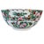 1970s 1970s Chinese Rose Medallion Hand-Painted Porcelain Punch Bowl With Carved Wood Stand For Sale - Image 5 of 13