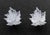 Pair of Lalique Crystal "Champs Elysees" Wall Sconces, each marked "Lalique France" to frosted crystal leaf form shade,...