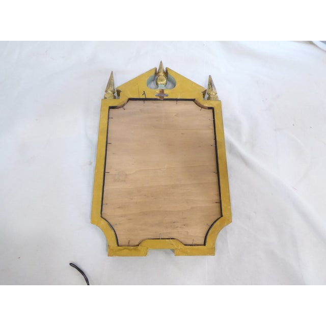 Renaissance Vintage Italian Small Wooden Mirror For Sale - Image 3 of 3