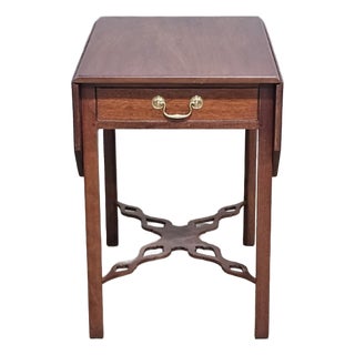 Late 20th Century Kittinger Williamsburg Mahogany Pembroke Table Drop Leaf Table Cw 160 Rare For Sale