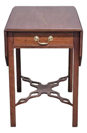Late 20th Century Kittinger Williamsburg Mahogany Pembroke Table Drop Leaf Table Cw 160 Rare
