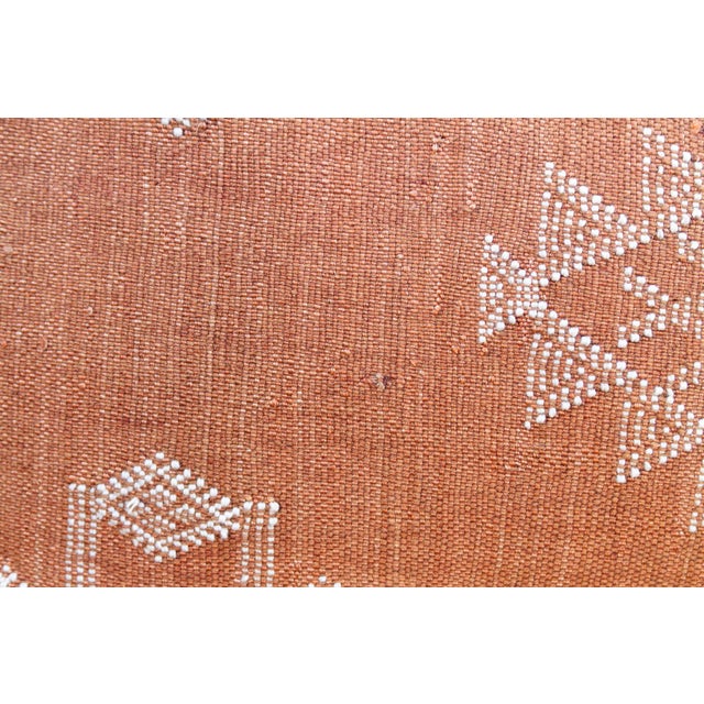 Terracotta Trail Oversized Lumbar Moroccan Pillow For Sale In Los Angeles - Image 6 of 9