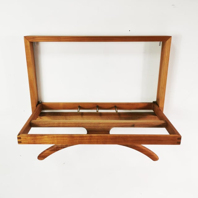 Modernist Extendable Wall Coat Rack, Denmark, 1970s For Sale - Image 10 of 11