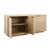 Contemporary Matthew Izzo Home Giovanni Cerused Oak Four Door Buffet With Brass Hardware For Sale - Image 3 of 6