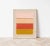 Contemporary Abstract Stripes Fine Art Print, Pink, Gold, Mustard Yellow, 30 X 24 Print in Wood Frame For Sale - Image 3 of 3